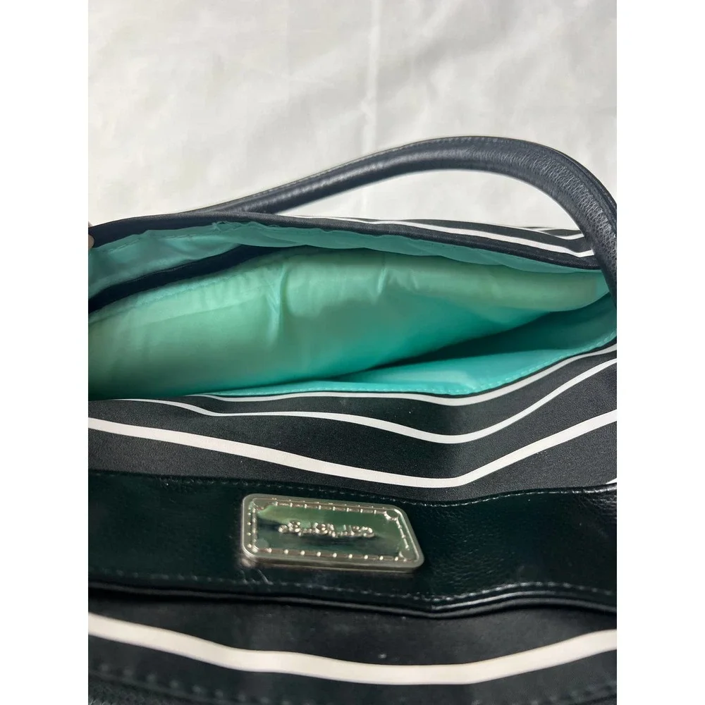 Carter's Black And White Stripe Diaper Bag